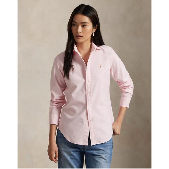 Ralph Lauren Tops - Ralph Lauren Slim Fit Oxford Shirt 14.5/37 Pink Button Down Long Sleeve Cotton